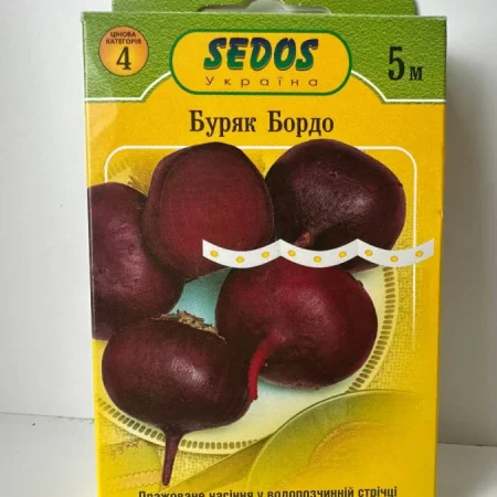 Буряк столовий Бордо на стрічці 5 м.